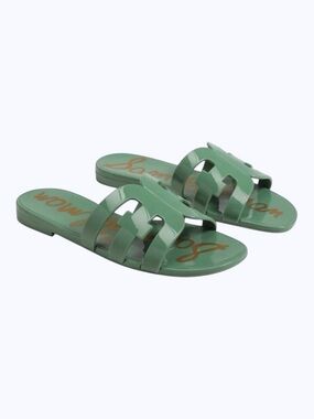 Sam Edelman Women’s Bay Jelly Slide Sandals Green Size-8 NIB